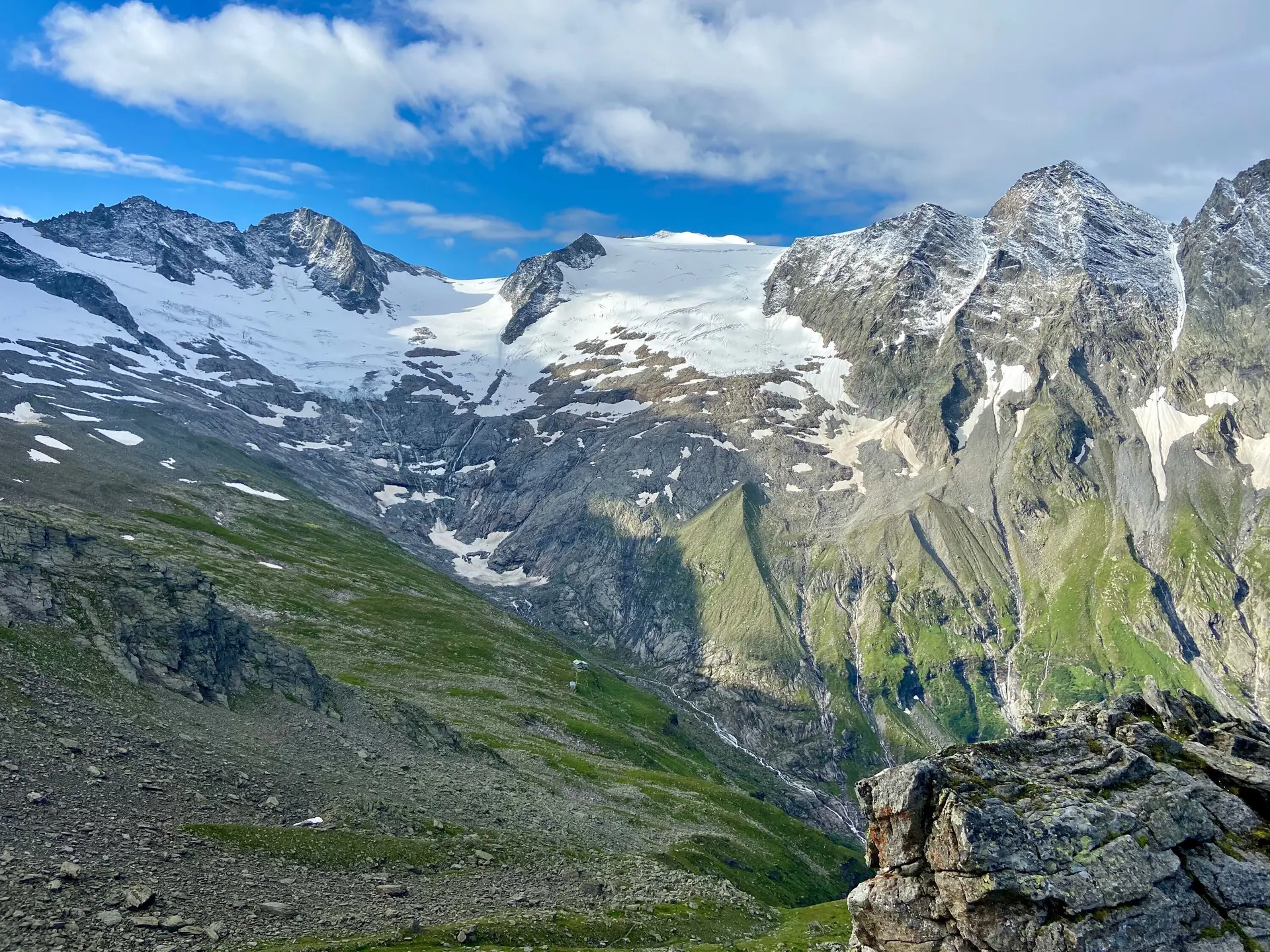 Floitenspitze und Großer Löffler an der Greizer Hütte | © Matthias
